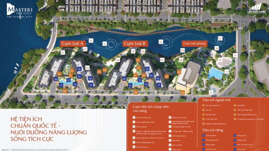 Tiện ích nội khu Masteri Park Place
