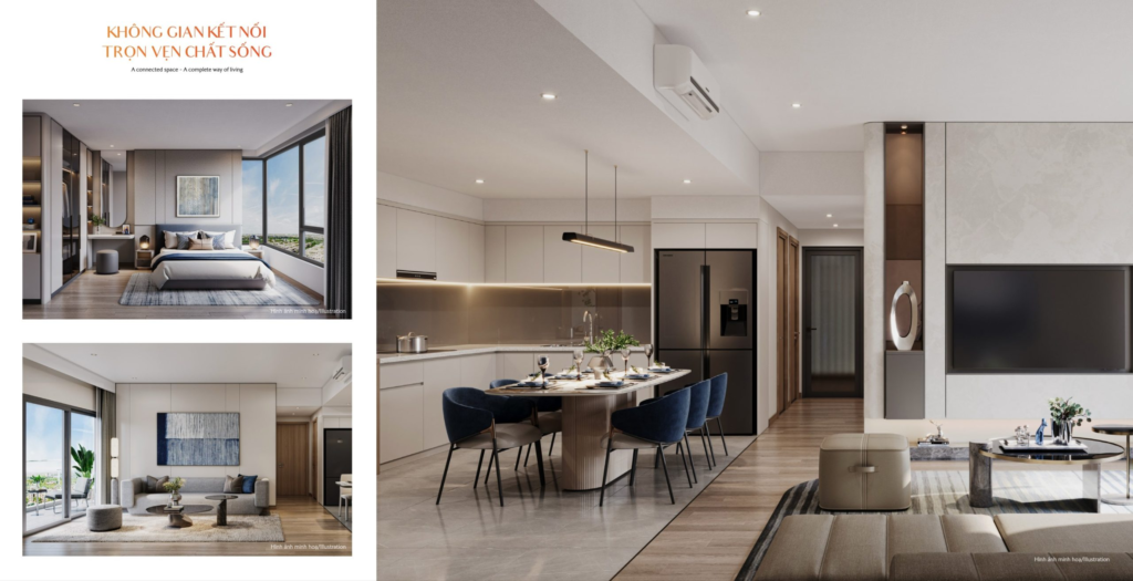 Thiết kế mặt ngoài kính toàn phần tại Masteri Cosmo Central