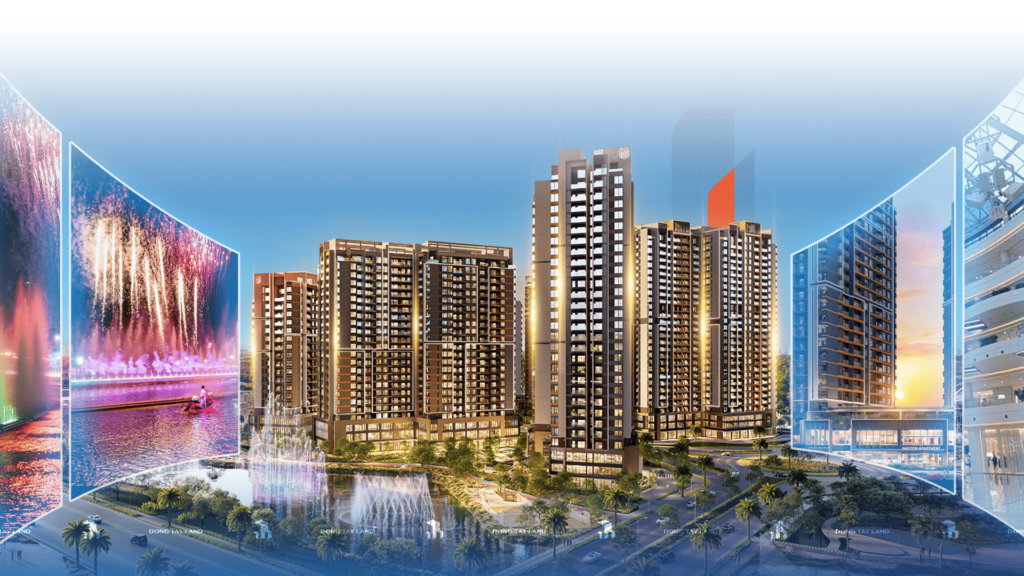 Masteri Cosmo Central cạnh kênh đào nhạc nước