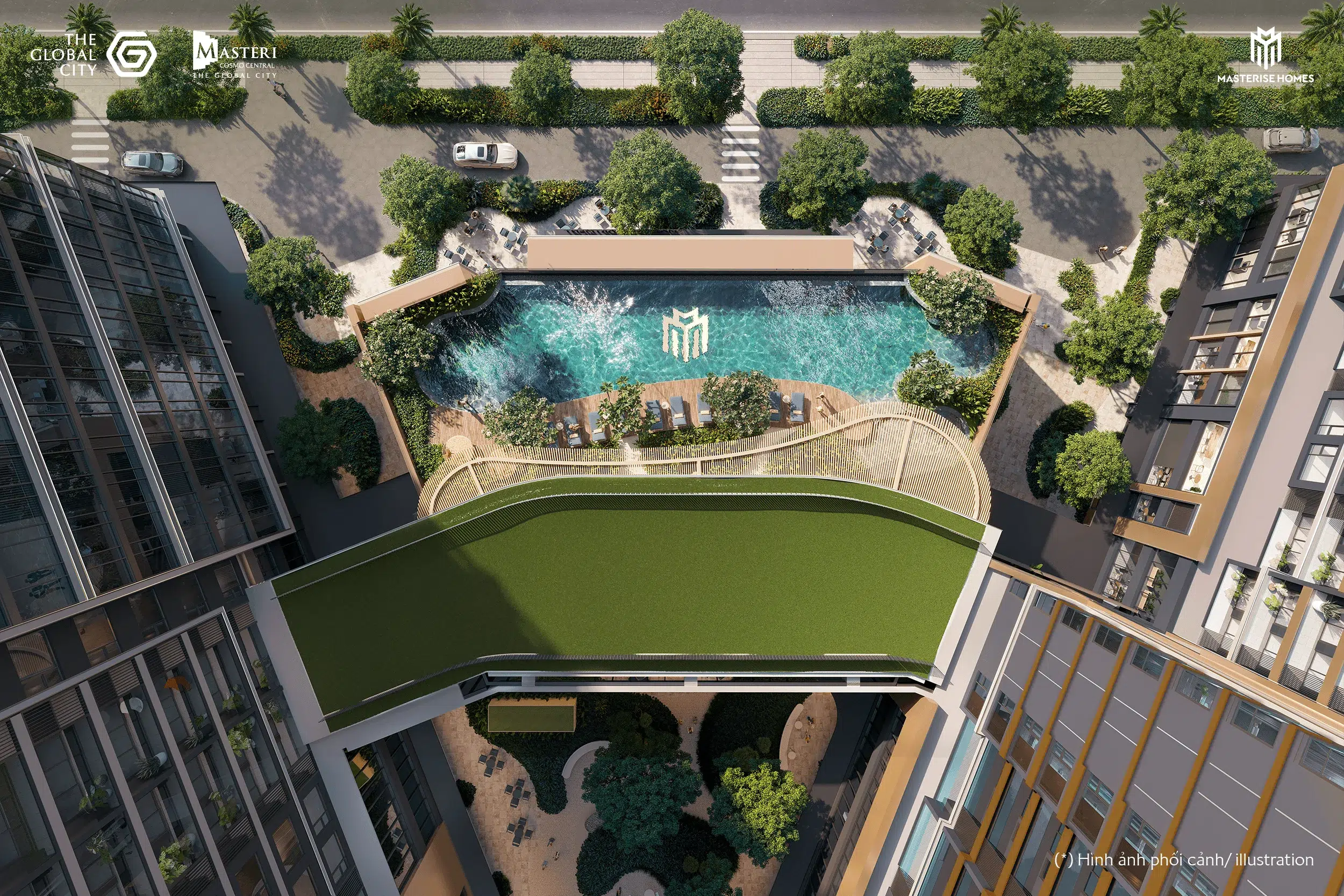 Tiện ích bể bơi Masteri Cosmo Central