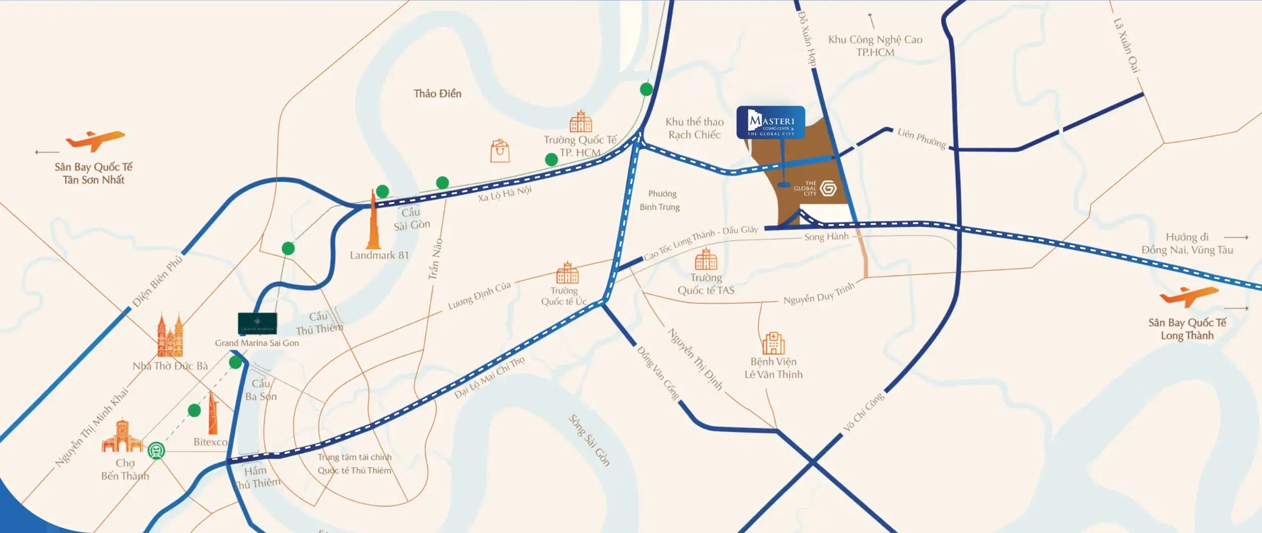 Vị trí Masteri Cosmo Central